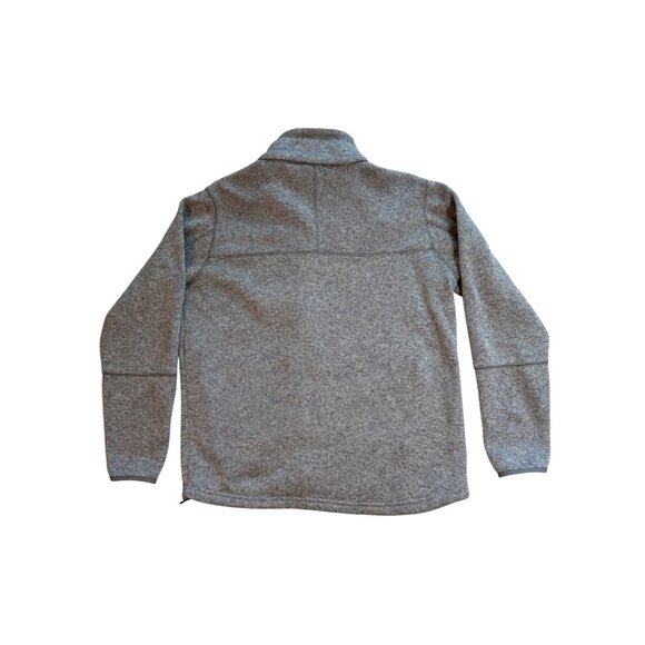 Avalanche Men's Fleece Size Large Gray Heathered Full Zip Pockets Adjustable Bot - Picture 9 of 10